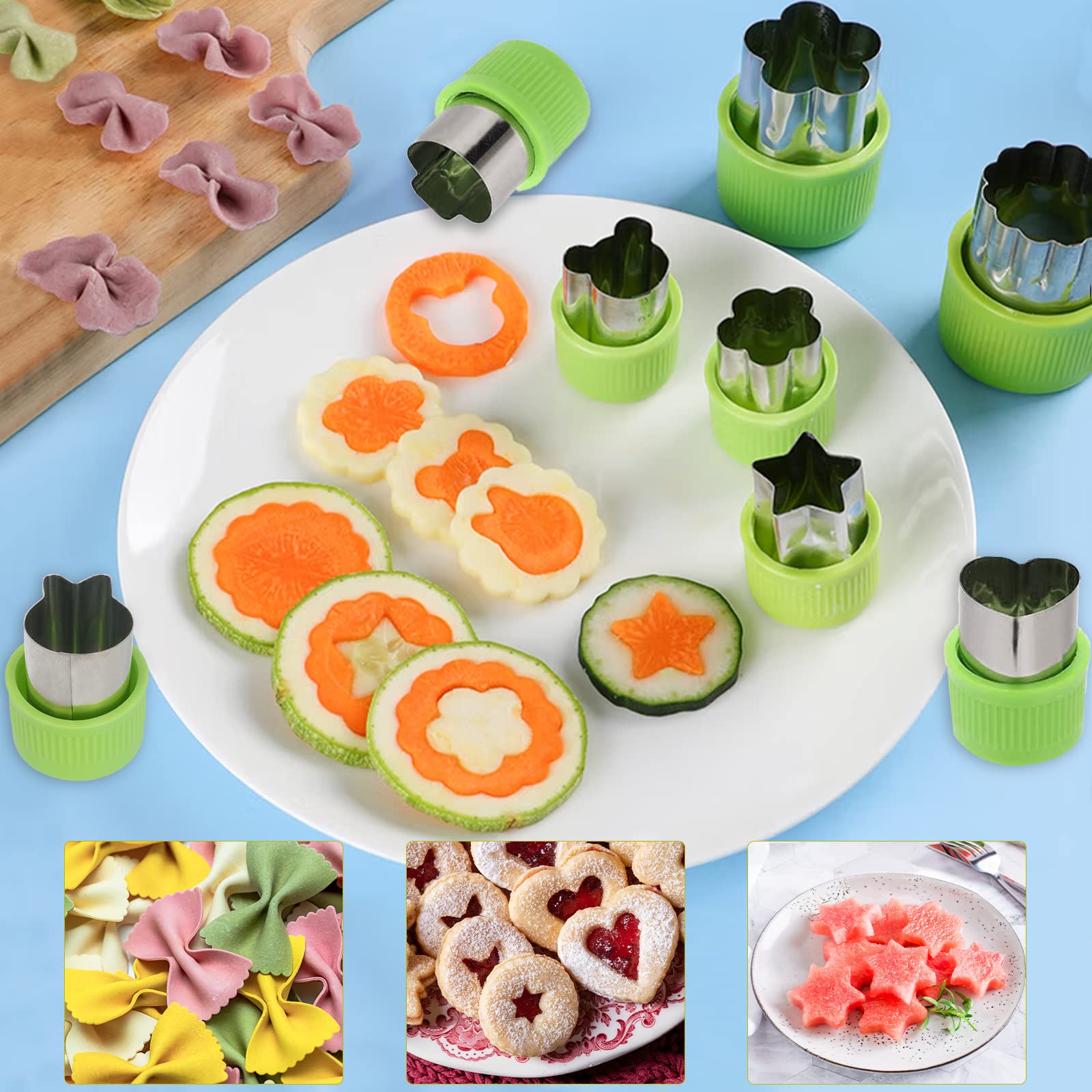 17-Piece Stainless Steel Melon Baller Set - 4-in-1 Fruit Scooper, Seed Remover, Vegetable Cutter & Peeler for Watermelon, Cantaloupe & Honeydew | Perfect for Fruit Salads, Smoothie Bowls & Party Platters