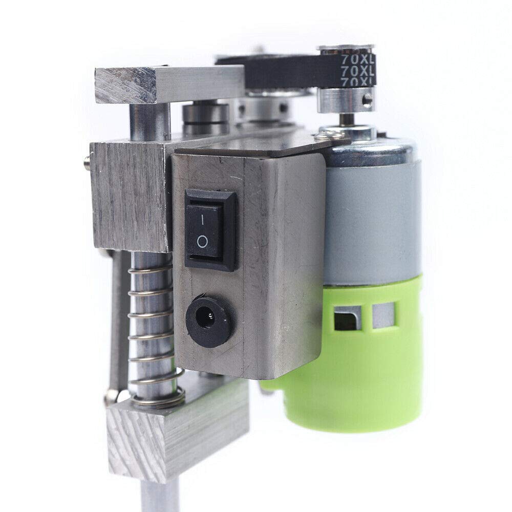 2-Speed Mini Drill Press - Compact & Portable Electric Bench Top Drill for Wood, Metal, Plastic - Perfect for Jewelry Making, Hobby Projects & DIY Crafts