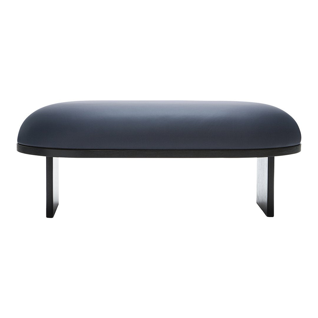 Anza Upholstered Bench - Modern Fabric Bench with Sturdy Wooden Legs for Living Room, Bedroom, or Entryway