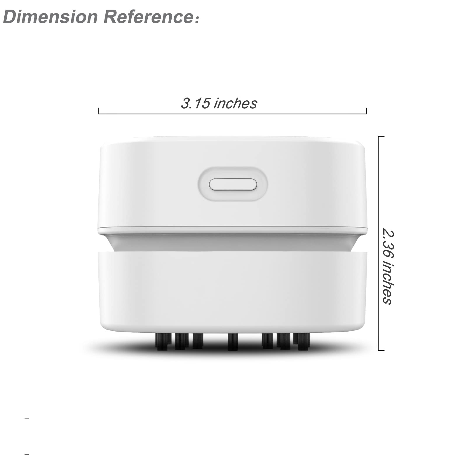 Upgrade Rechargeable Cordless Mini Desk Vacuum Cleaner - 180min Battery Life for Hair, Crumbs, Keyboard Dust - Portable Office & Home Desktop Cleaning Solution for Computer, Workspace, Car Interior
