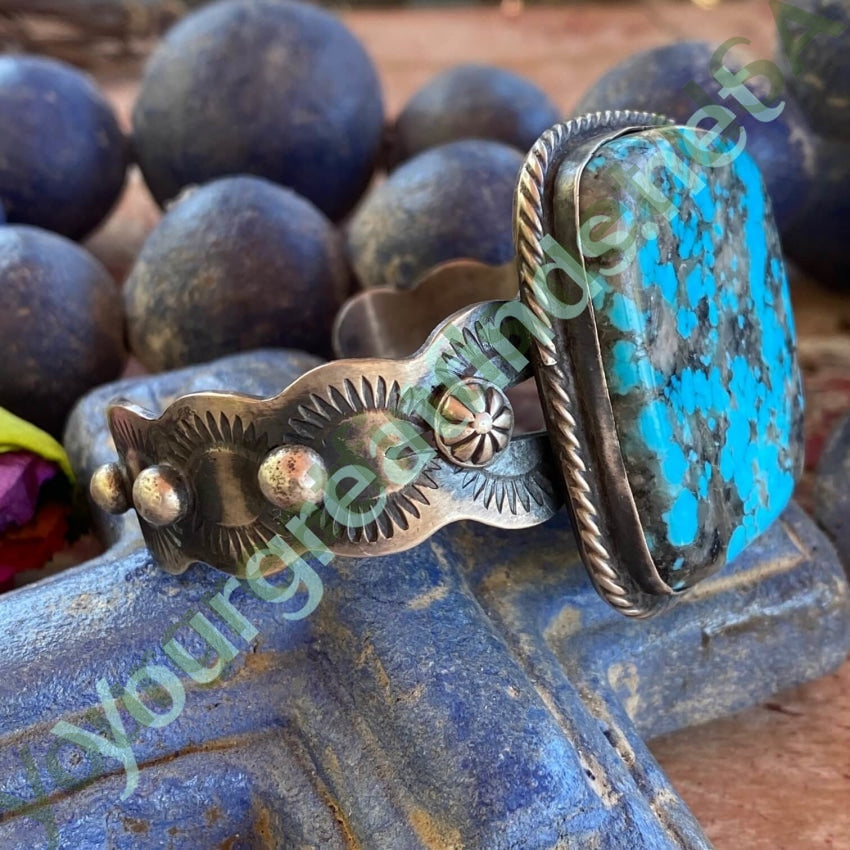 Sterling Silver Chimney Butte Bracelet with Natural Turquoise and Quartz Stone - Handmade Boho Jewelry for Women, Perfect for Casual Wear, Gift Giving & Spiritual Healing