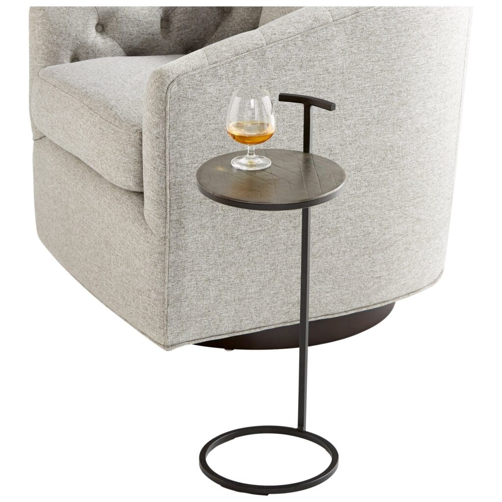 Cyan Design 10730 Audrey Side Table - Antique Brass & Black Finish - Elegant End Table for Living Room, Bedroom, or Office Decor