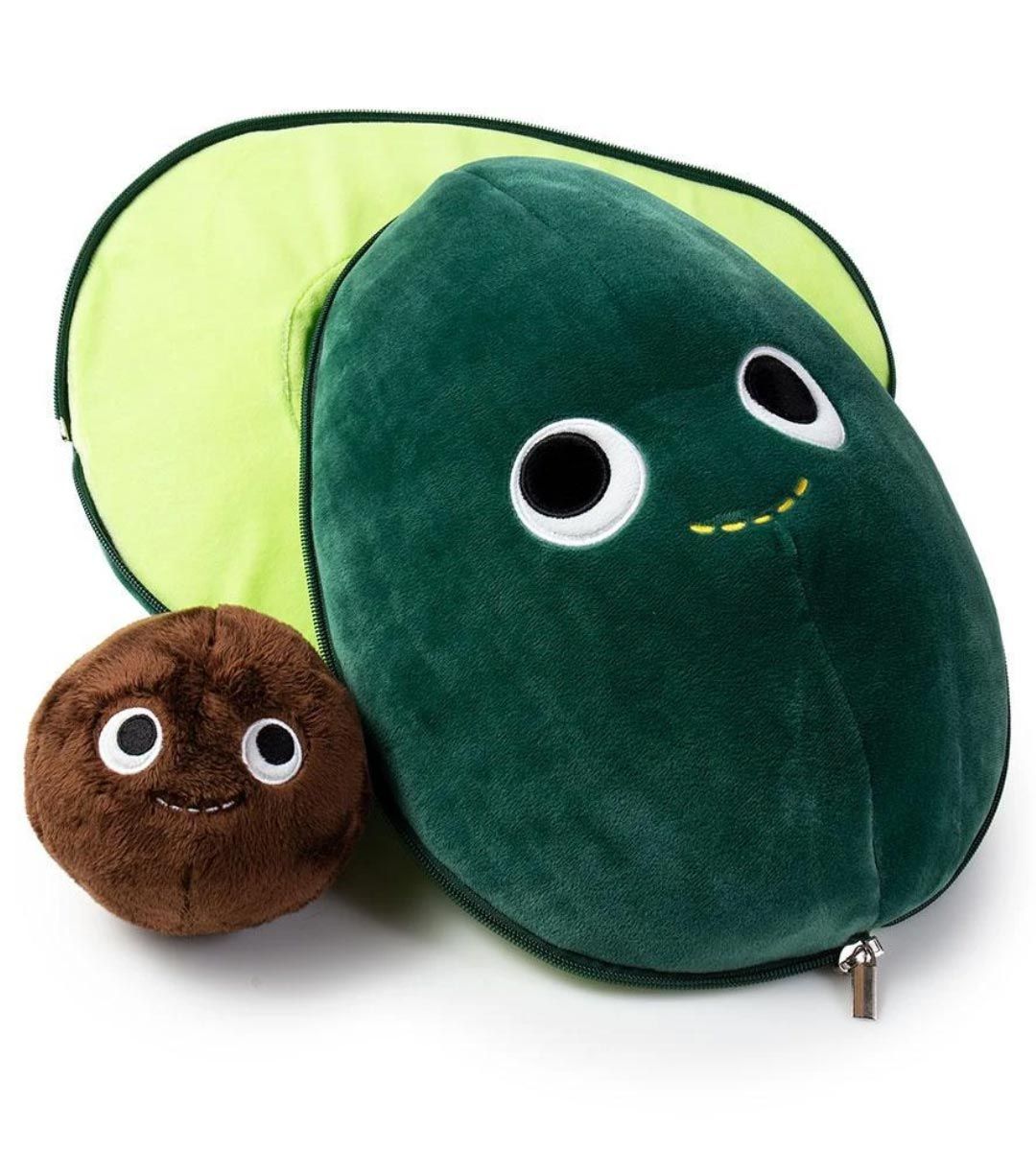 Eva the Avocado Plush Toy - Soft & Cute Avocado Stuffed Animal from Yummy World Collection | Perfect Gift for Kids, Home Decor & Kawaii Lovers