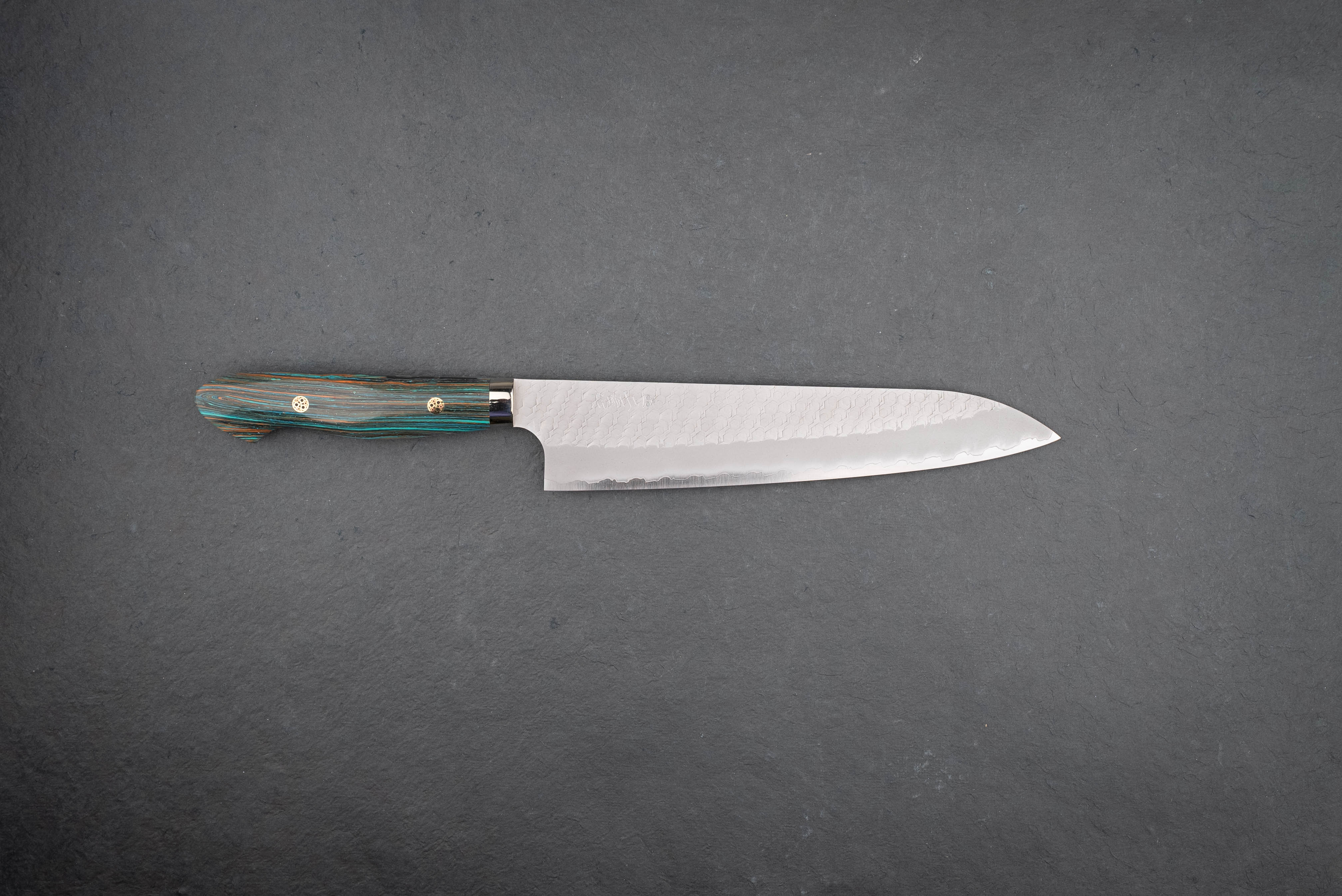 Nigara SG2 Migaki Tsuchime 240mm Japanese Chef Knife - Premium Gyuto Kitchen Knife for Professional Chefs & Home Cooking, Perfect for Slicing, Dicing & Meat Cutting