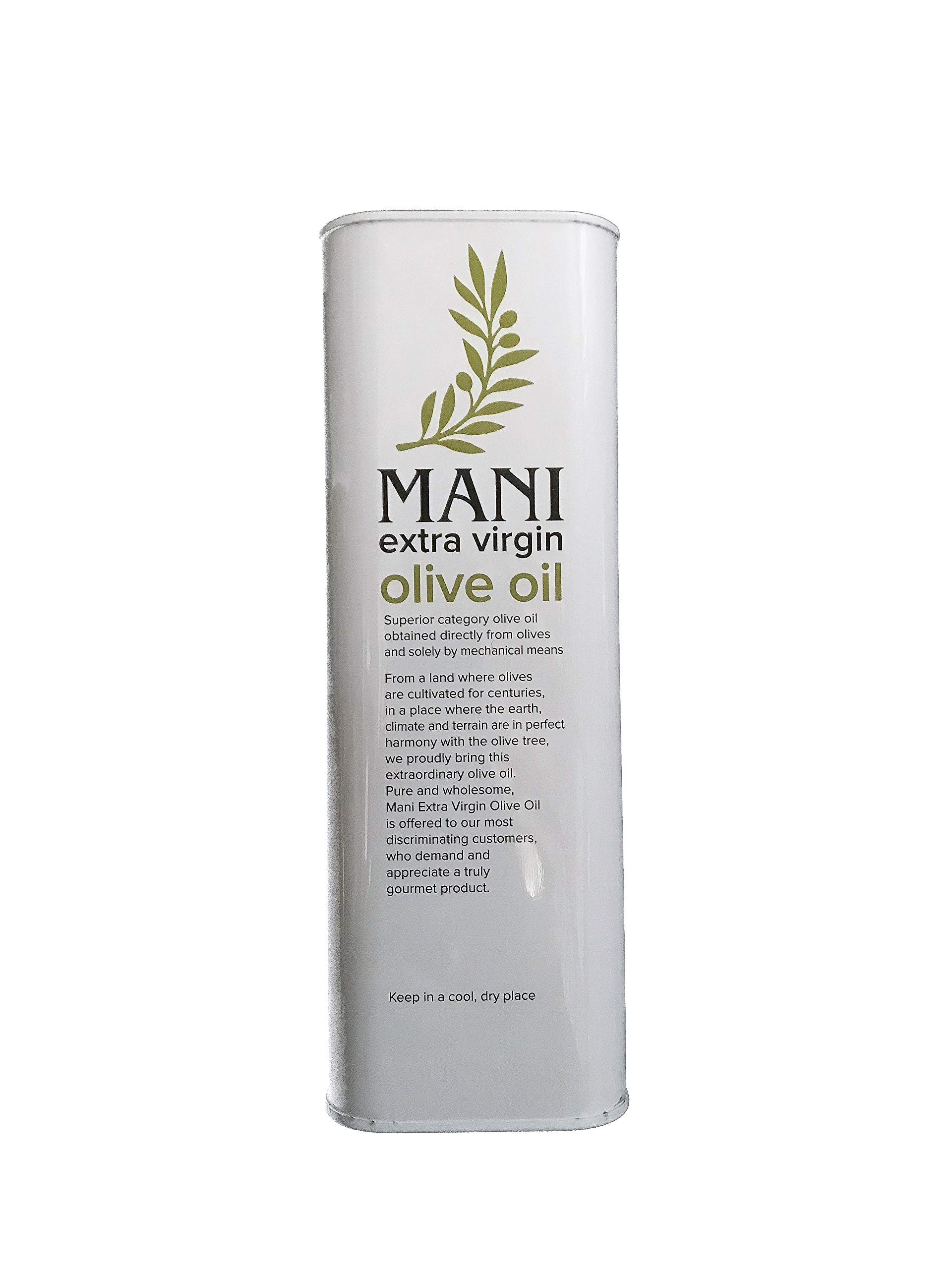 Premium Extra Virgin Olive Oil - Cold Pressed EVOO, 3L Tin Can, First Cold Press, Rich Flavor - Perfect for Cooking, Salad Dressing, Dipping Bread & Gourmet Recipes