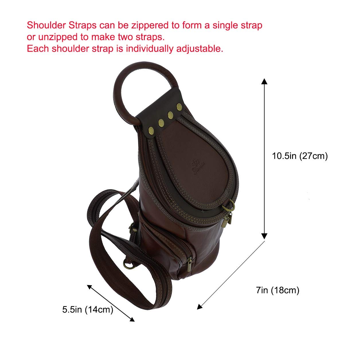 Italian Genuine Leather Women's Top Handle Backpack - Convertible Shoulder Bag & Handbag for Work, Travel & Daily Use