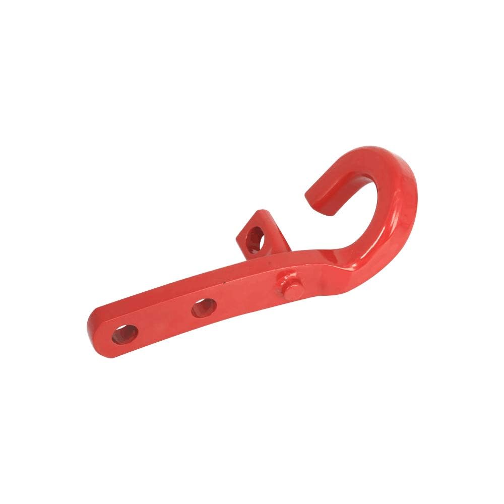 2007-2017 Jeep Wrangler JK Red Bumper Tow Hooks & Shackle Mounts (1 Pack) - Off-Road Recovery & Towing Accessories for 4x4 Adventures
