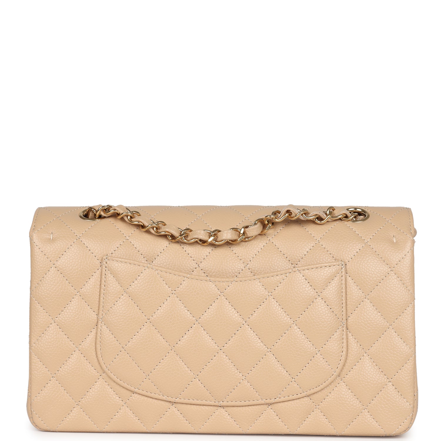 Chanel Medium Classic Double Flap Bag in Beige Caviar Leather with Gold Hardware - Luxury Handbag for Women, Perfect for Work, Evening Events & Special Occasions