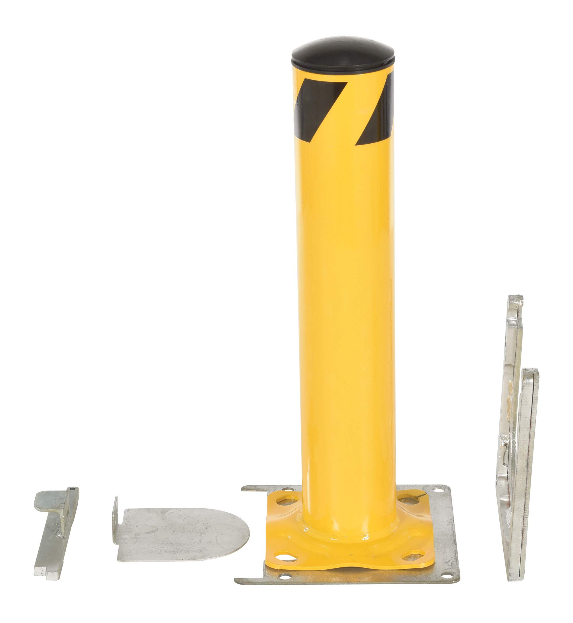 Vestil BOL-RF-24-4.5 Surface Mounted Removable Steel Pipe Safety Bollard, 4.5