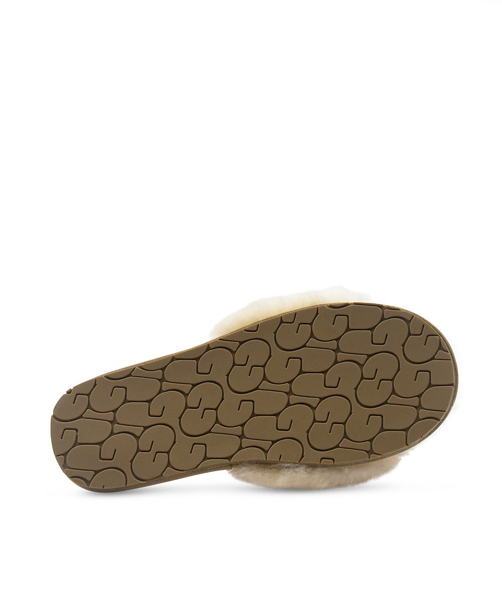 Women's UGG Fluffy Slippers - Cozy Indoor/Outdoor House Shoes for Winter Comfort - Perfect for Home, Lounge & Cold Weather Wear