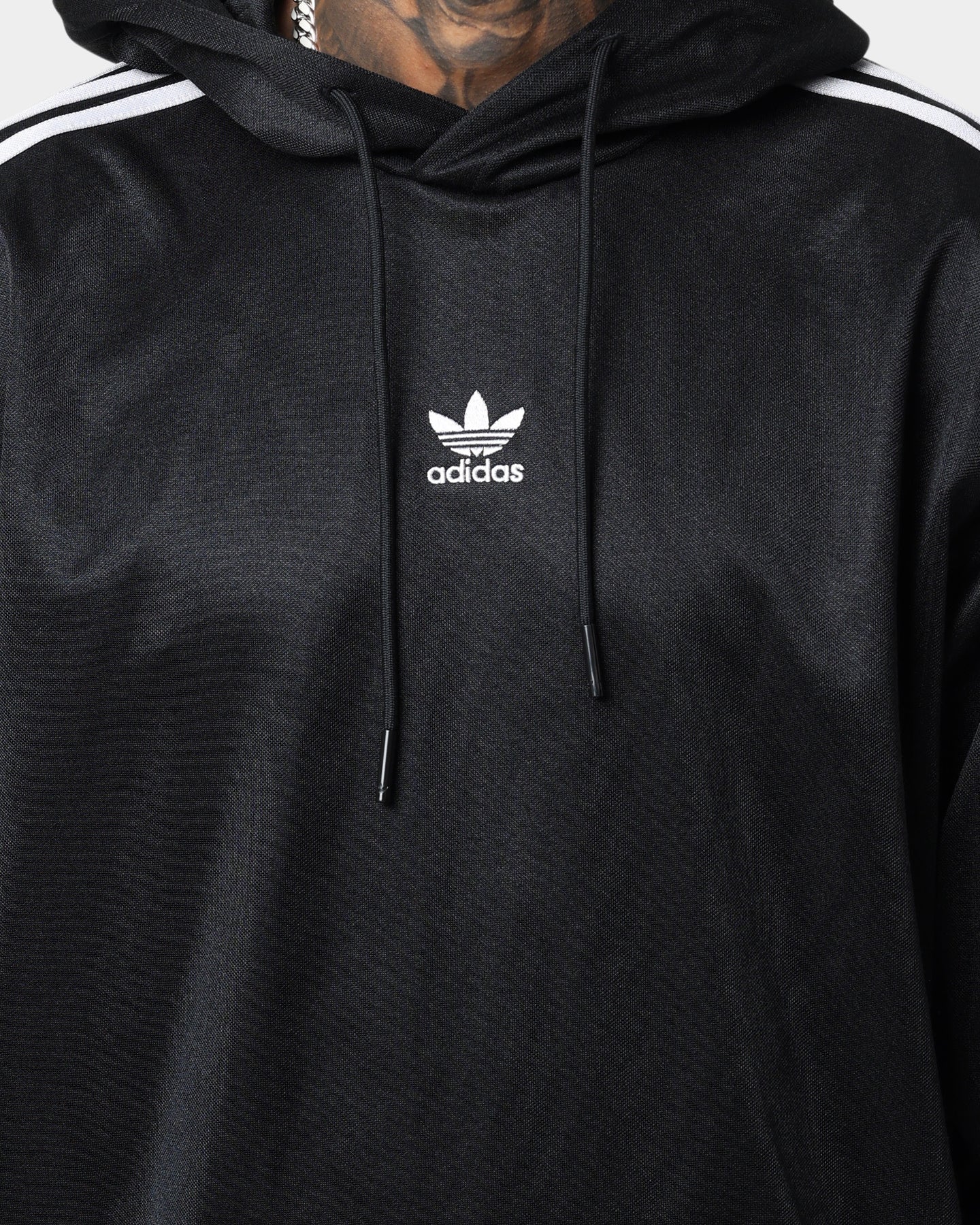 Adidas Classics HS Trefoil Hoodie for Men & Women - Black Pullover Sweatshirt with Front Pocket | Casual Streetwear, Gym, Lounge & Outdoor Activities