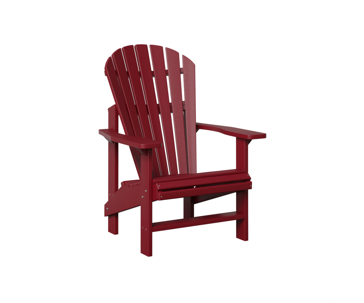 Comfortable Berlin Gardens Upright Adirondack Chair - Outdoor Patio Furniture for Relaxing in Garden, Backyard or Poolside