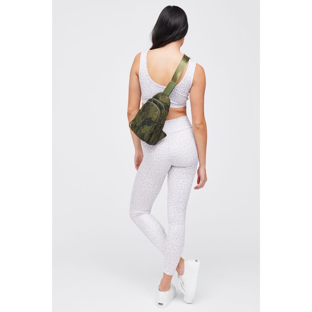 Ace Quilted Nylon Sling Backpack - Lightweight Crossbody Bag for Travel, Gym & Everyday Use - Perfect for Commuters, Students & Outdoor Adventures