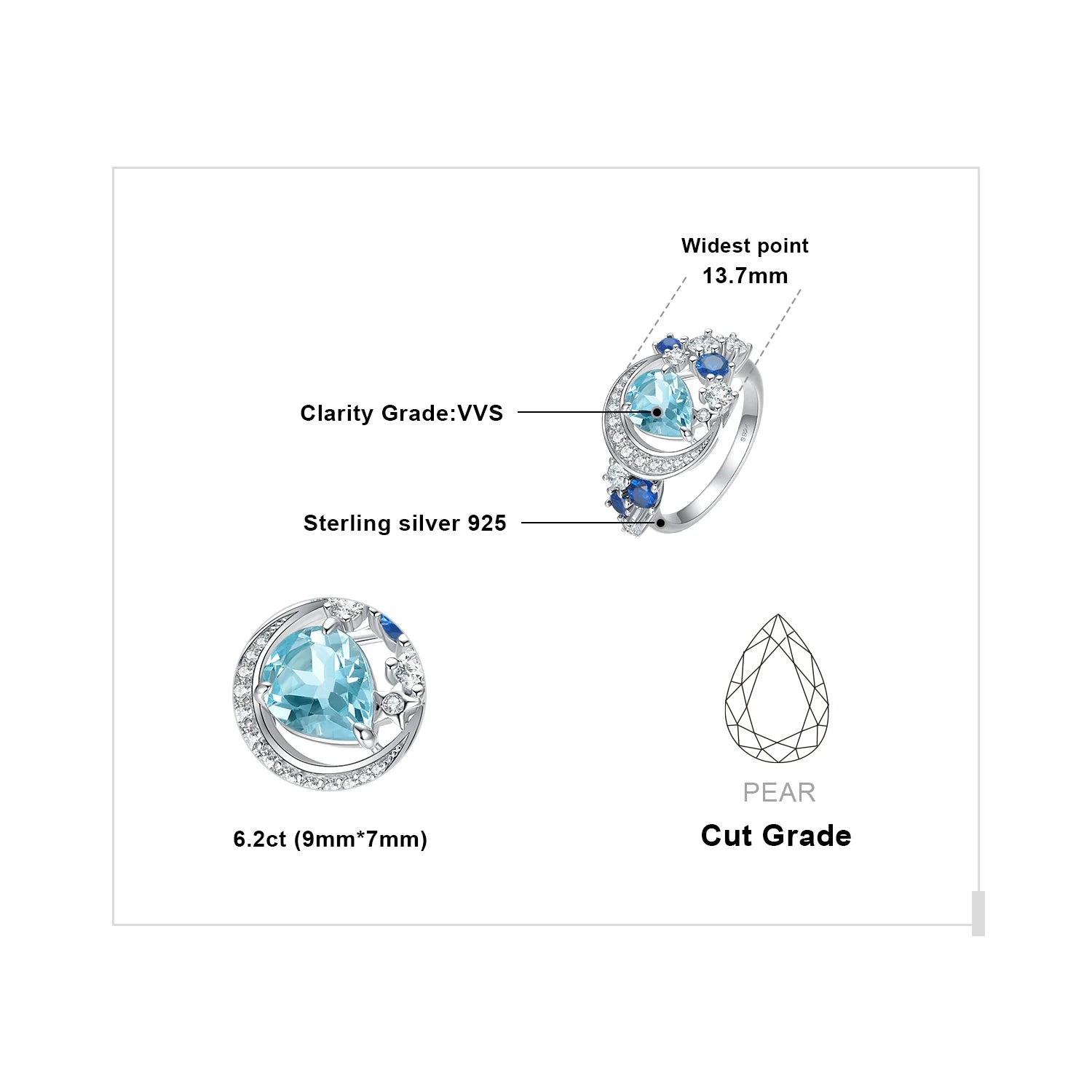 Elegant Crystal Wave Ring for Women - Boho Chic Jewelry for Everyday Wear, Gift for Her - Perfect for Parties, Weddings & Special Occasions