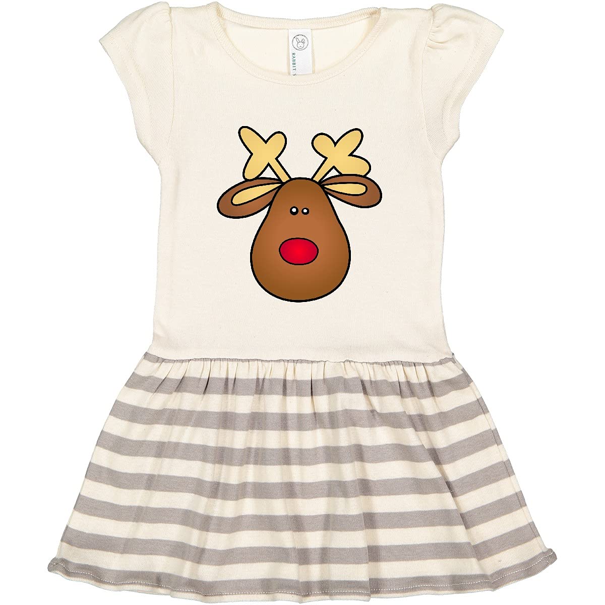Inktastic Rudolph The Red Nose Reindeer Toddler Dress - Christmas Holiday Outfit for Kids, Girls & Boys - Perfect for Xmas Parties, Family Photos & Festive Celebrations