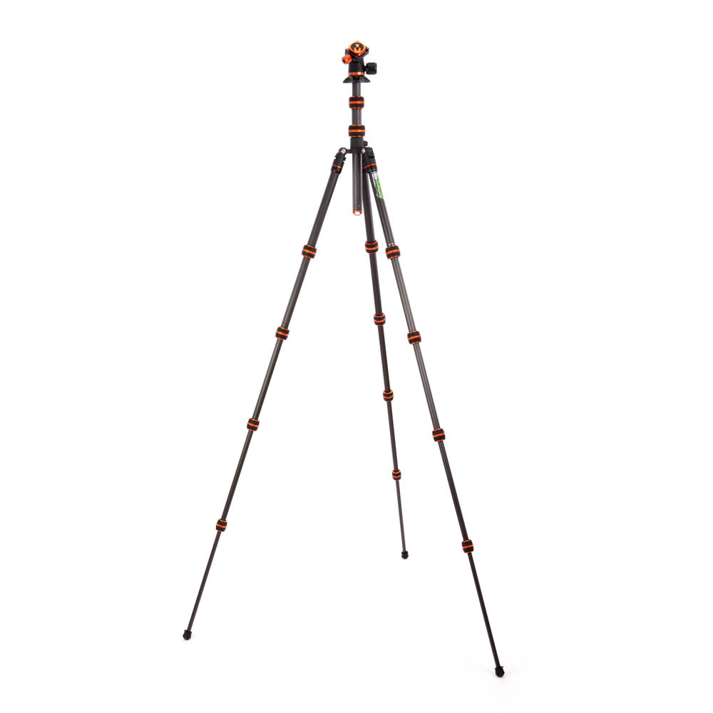 3 Legged Thing Punks Brian 2.0 Carbon Fiber Tripod with AirHed Neo 2.0 Ball Head - Lightweight Professional Camera Tripod for Travel, Photography & Videography - Black