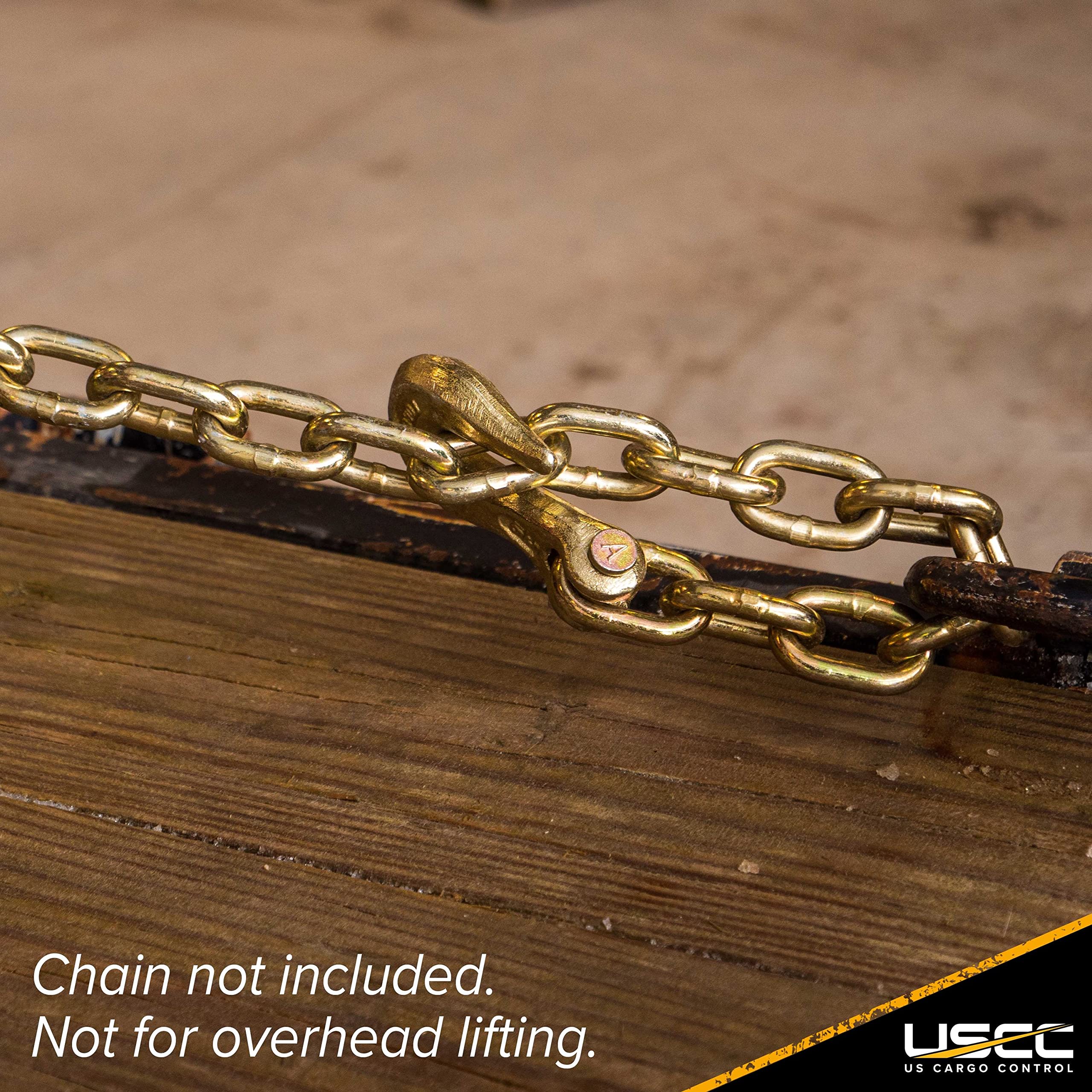 3/8 Inch Clevis Grab Hook (4-Pack) - Grade 70 Chain Hooks with 6,600 LBS Working Load Limit - Heavy Duty Chain Clevis Hooks for Towing, Hauling, Load Securement, Trailers & Chains - Ideal for Construction, Agriculture, and Off-Road Applications