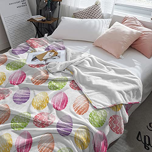 Easter Egg Fleece Throw Blanket - Super Soft & Cozy 40