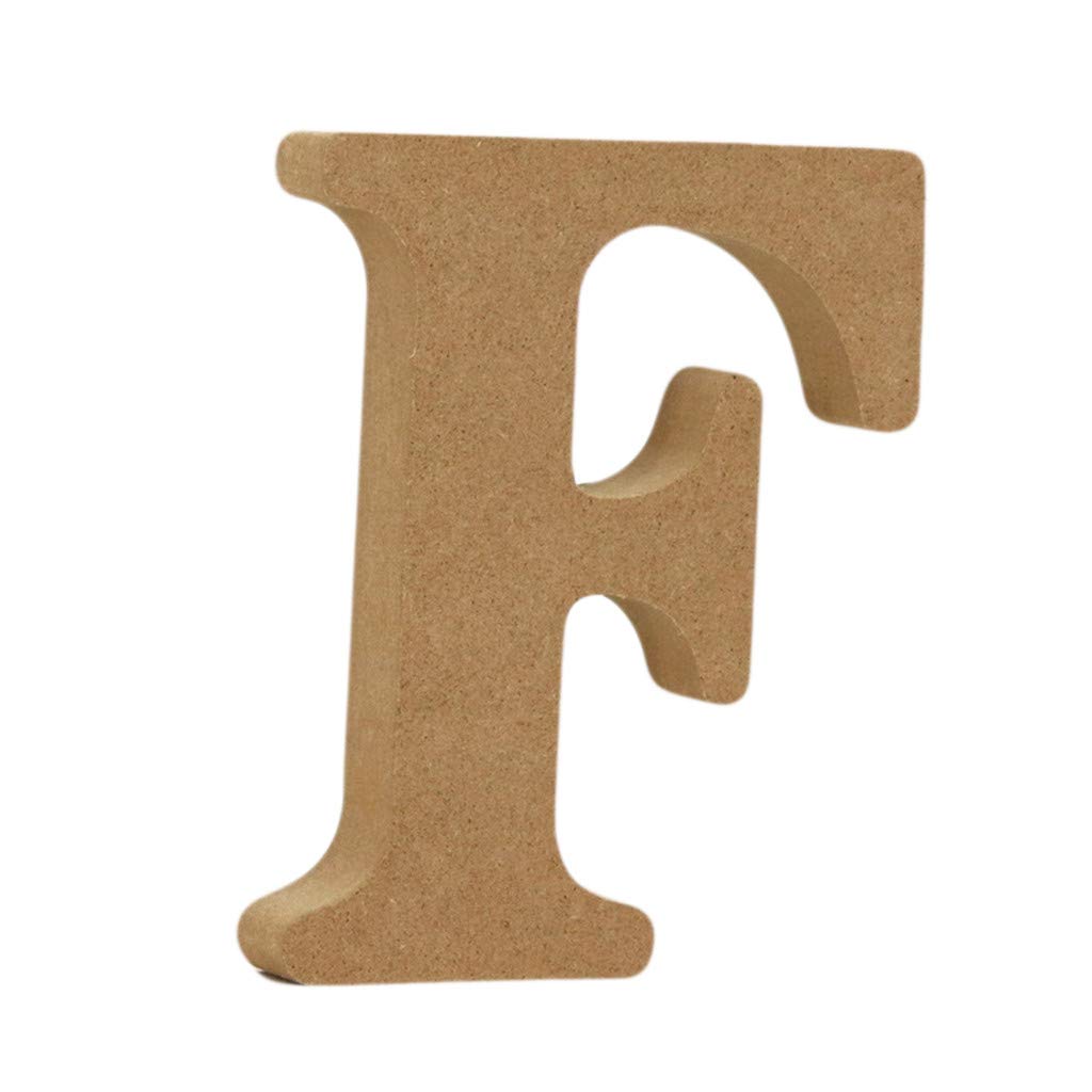 Wooden Alphabet Letters for Home Decor - Purple Christmas Tree, Wedding, Birthday Party Decorations (Letter F, One Size) - Perfect for Wall Art, Shelf Displays & Holiday Festivities
