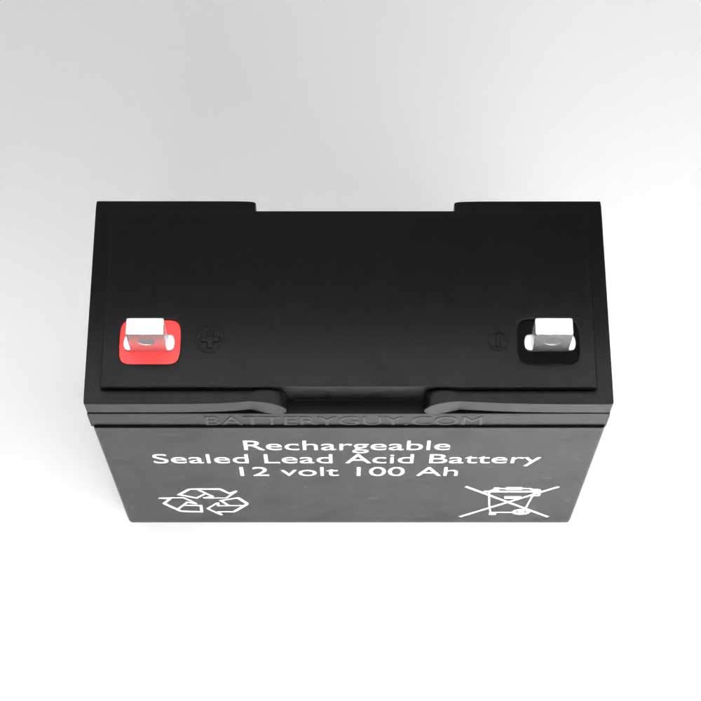 775 Replacement 12V 100Ah SLA Rechargeable Batteries (2-Pack) - Compatible with Power Wheels, Solar Systems & Emergency Backup Power