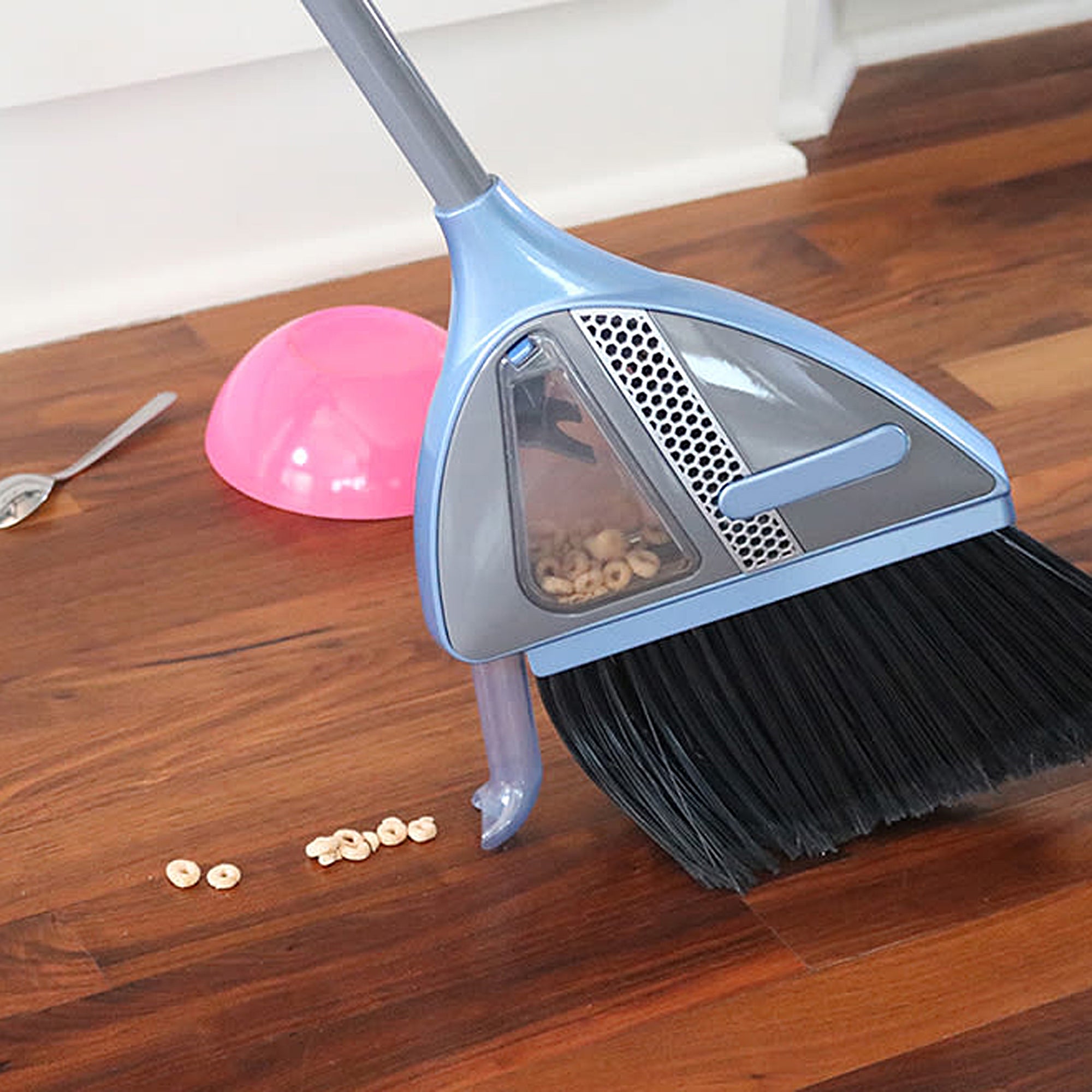 Milex Cordless Vacuum Broom - Powerful 2-in-1 Stick Vacuum Cleaner and Sweeper for Hardwood Floors & Carpets | Lightweight, Rechargeable for Easy Home Cleaning | Perfect for Pet Hair, Dust, and Debris Removal in Living Rooms, Kitchens & Stairs
