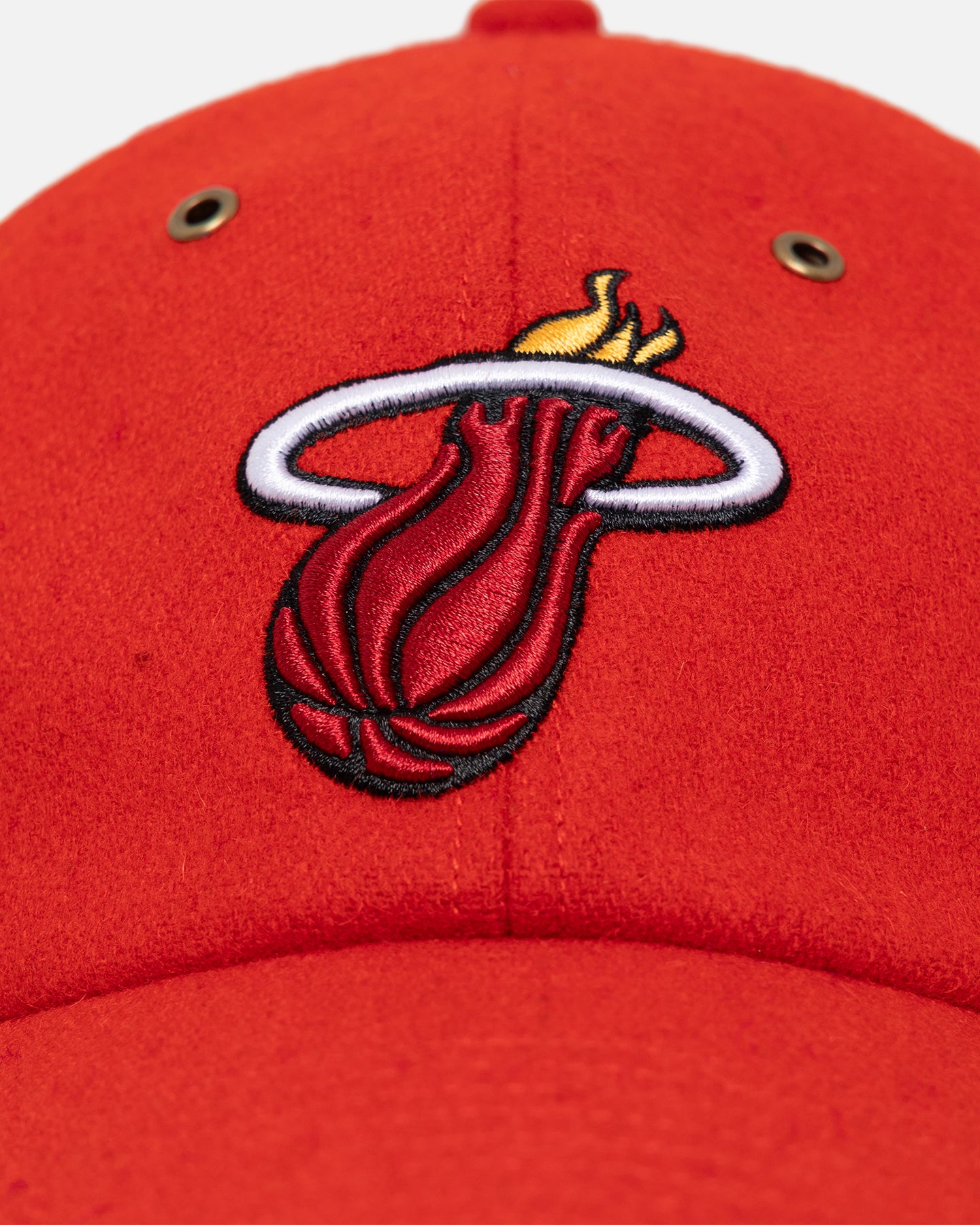 47 Brand Miami Heat Wooly Clean Up Strapback Hat - Red | Adjustable Snapback for Basketball Fans | Perfect for Game Day & Streetwear Fashion