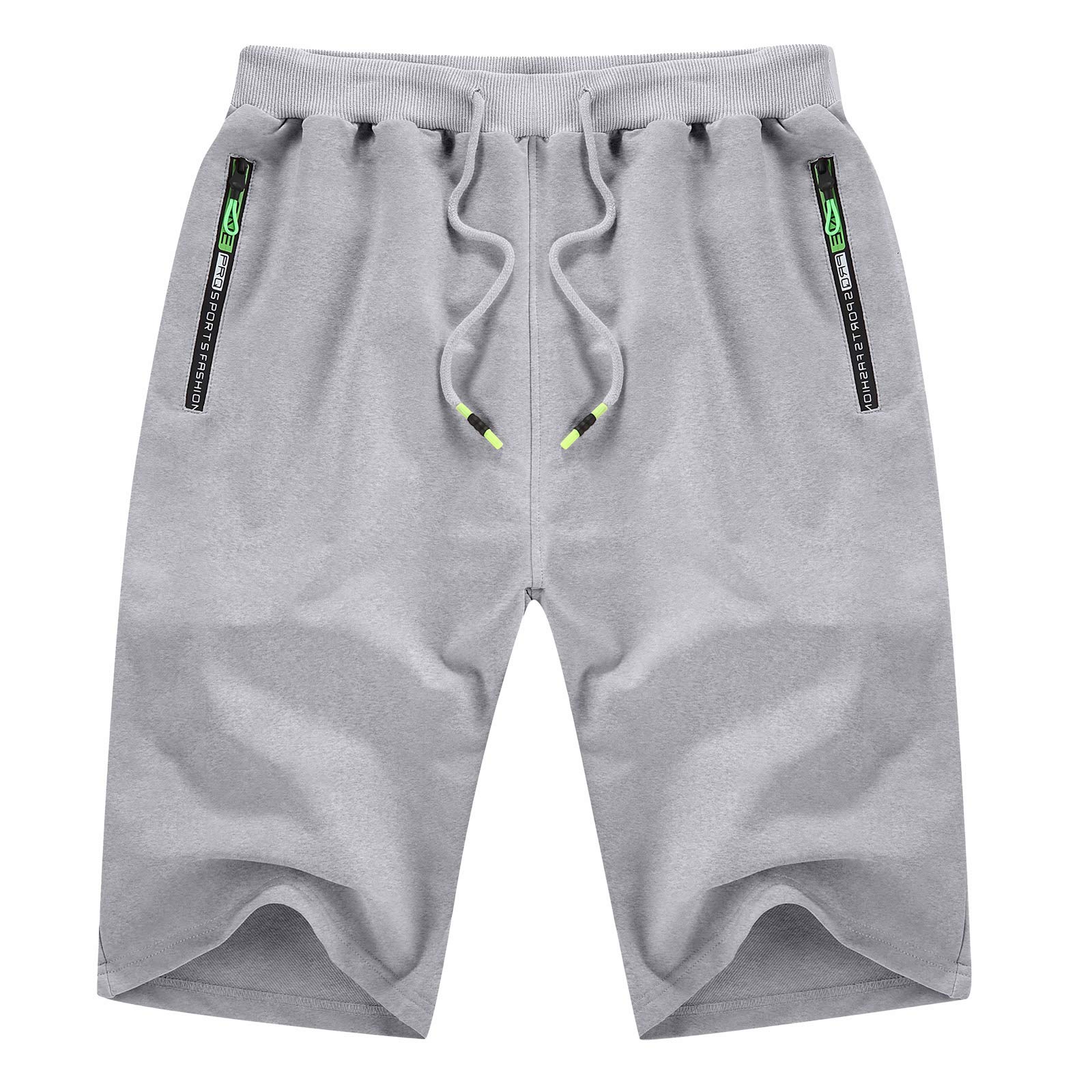 YTD Men's Casual Classic Fit Drawstring Summer Shorts - Elastic Waist with Pockets - Perfect for Beach, Swimming, and Outdoor Activities