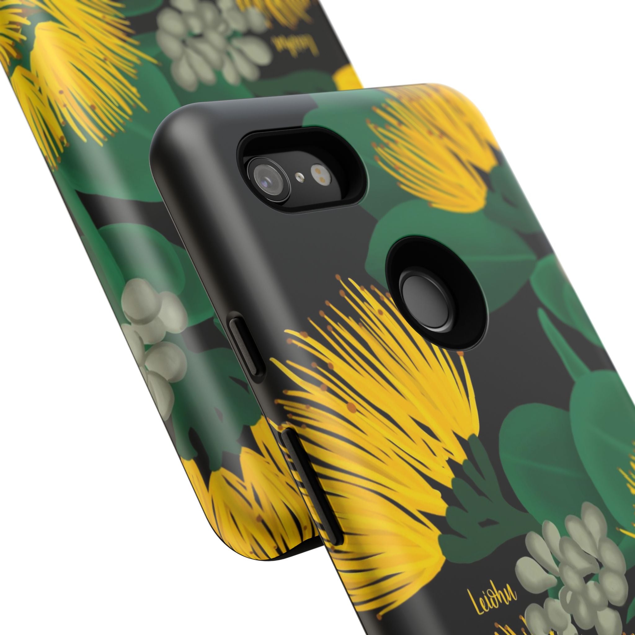 Ōhi'a Lehua Yellow Flower Hawaiian Lei - Perfect for Google Pixel Phone Photography & Hawaiian Themed Events