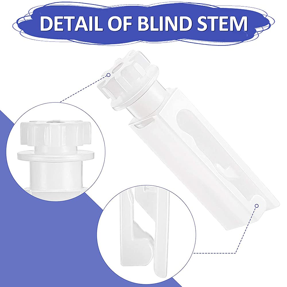 30Pcs White Vertical Blind Stem Replacement - Carrier Stems for Vertical Window Blinds, Perfect for Home, Office, and Patio Decor