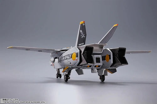 Bandai DX Chogokin Macross VF-1S Valkyrie Roy Focker Special Edition Action Figure with First Release Bonus - Collectible Anime Robot Toy for Display & Gifting