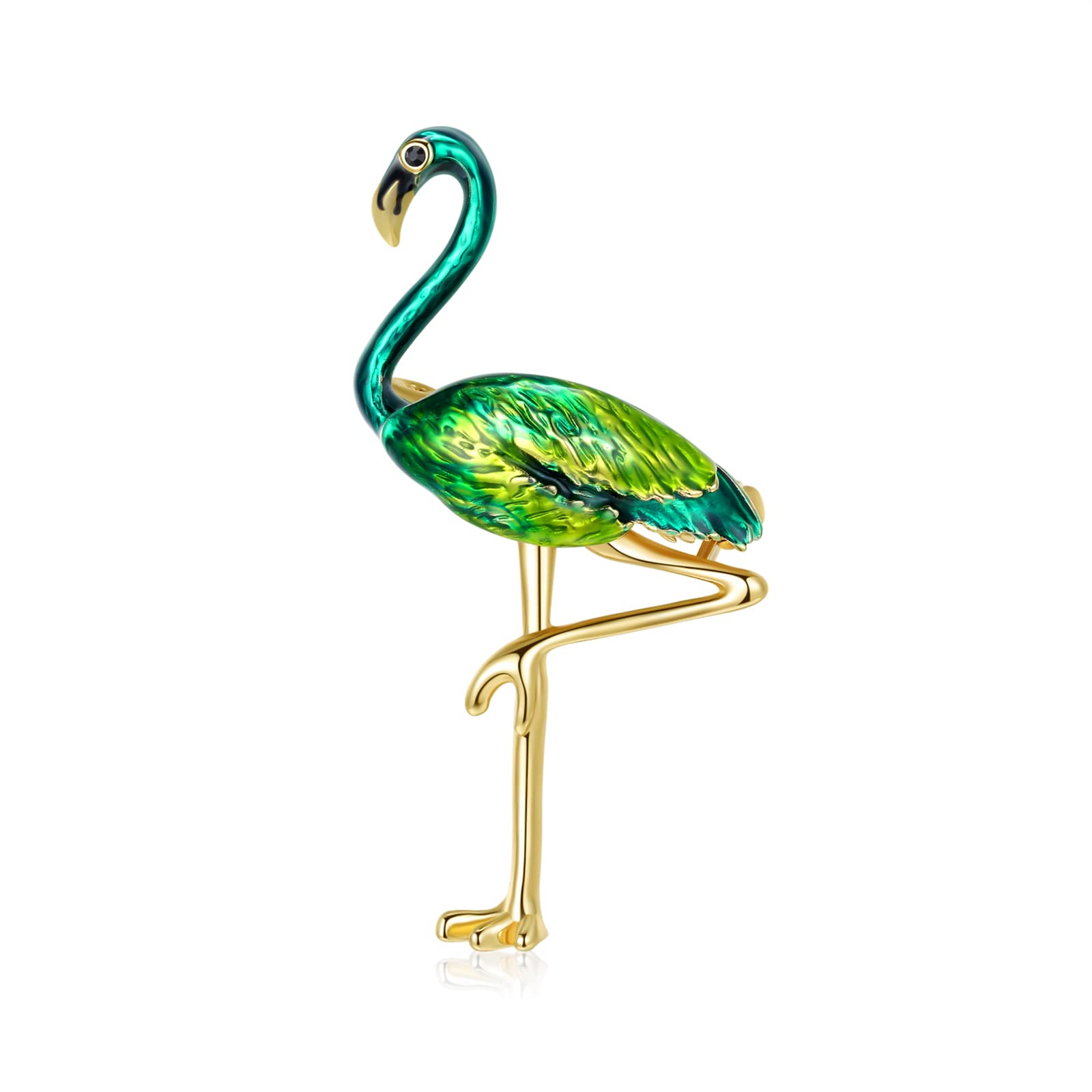 Flamingo & Cat Enamel Brooches for Women - Wedding & Birthday Gifts