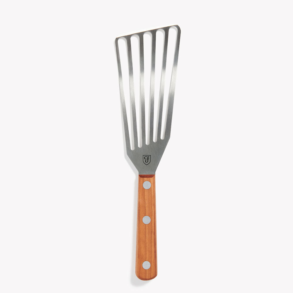Stainless Steel Slotted Turner Spatula - Perfect for Flipping Pancakes, Burgers & Eggs - Ideal for Grilling, Cooking & Baking - Non-Slip Ergonomic Handle