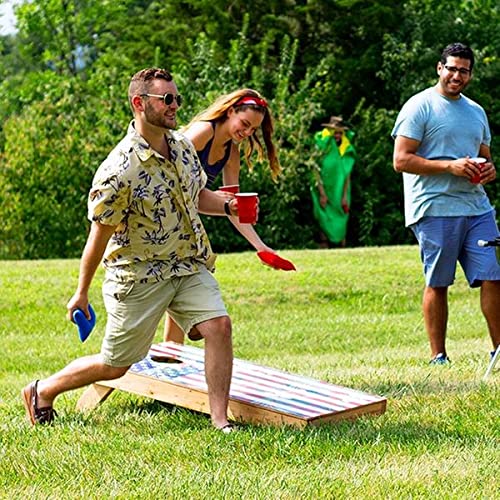 Premium American Cornhole Board Wraps - Set of 2 with 10+ Custom Designs | Waterproof Cornhole Decals & Skins for Outdoor Games, Tailgating, Backyard Parties, and Cornhole Tournaments