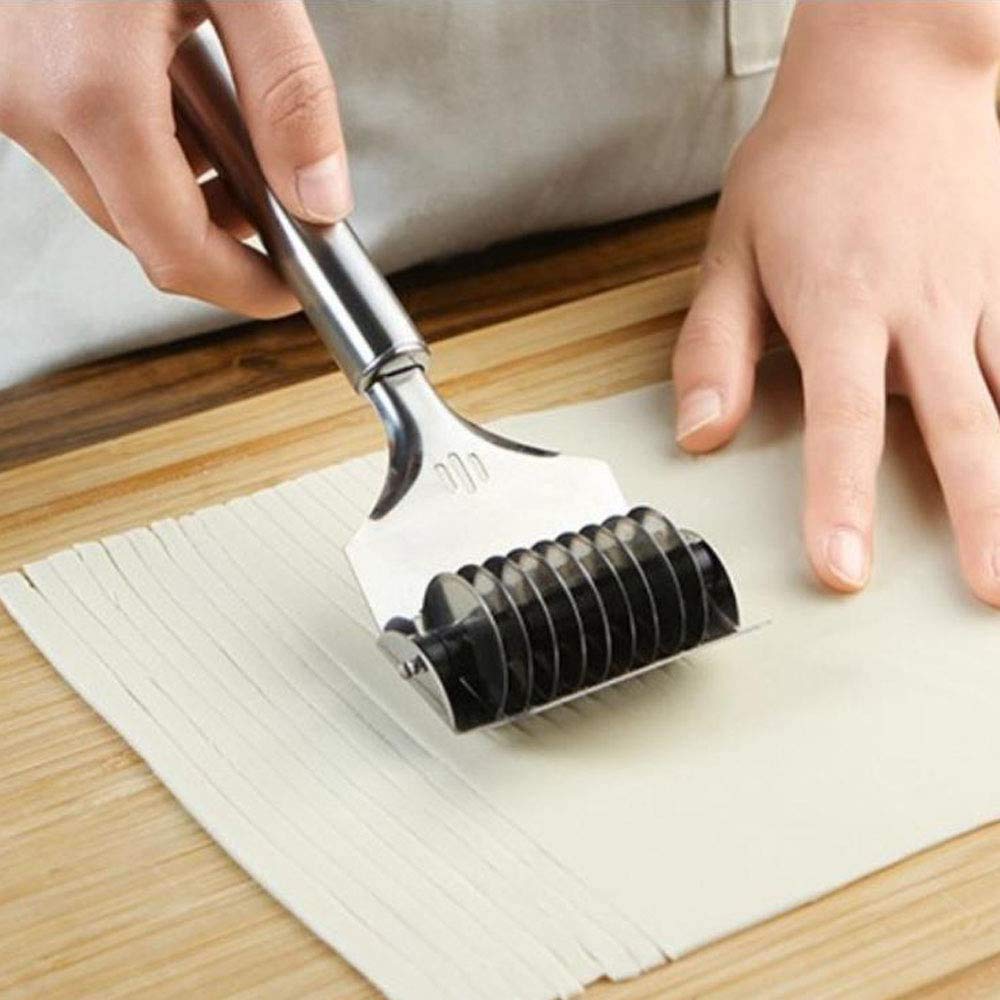 Premium Stainless Steel Pasta Maker - Spaghetti Noodle Roller & Dough Cutter Tool for Homemade Pasta | Perfect for Italian Cuisine, Kitchen DIY & Baking Enthusiasts