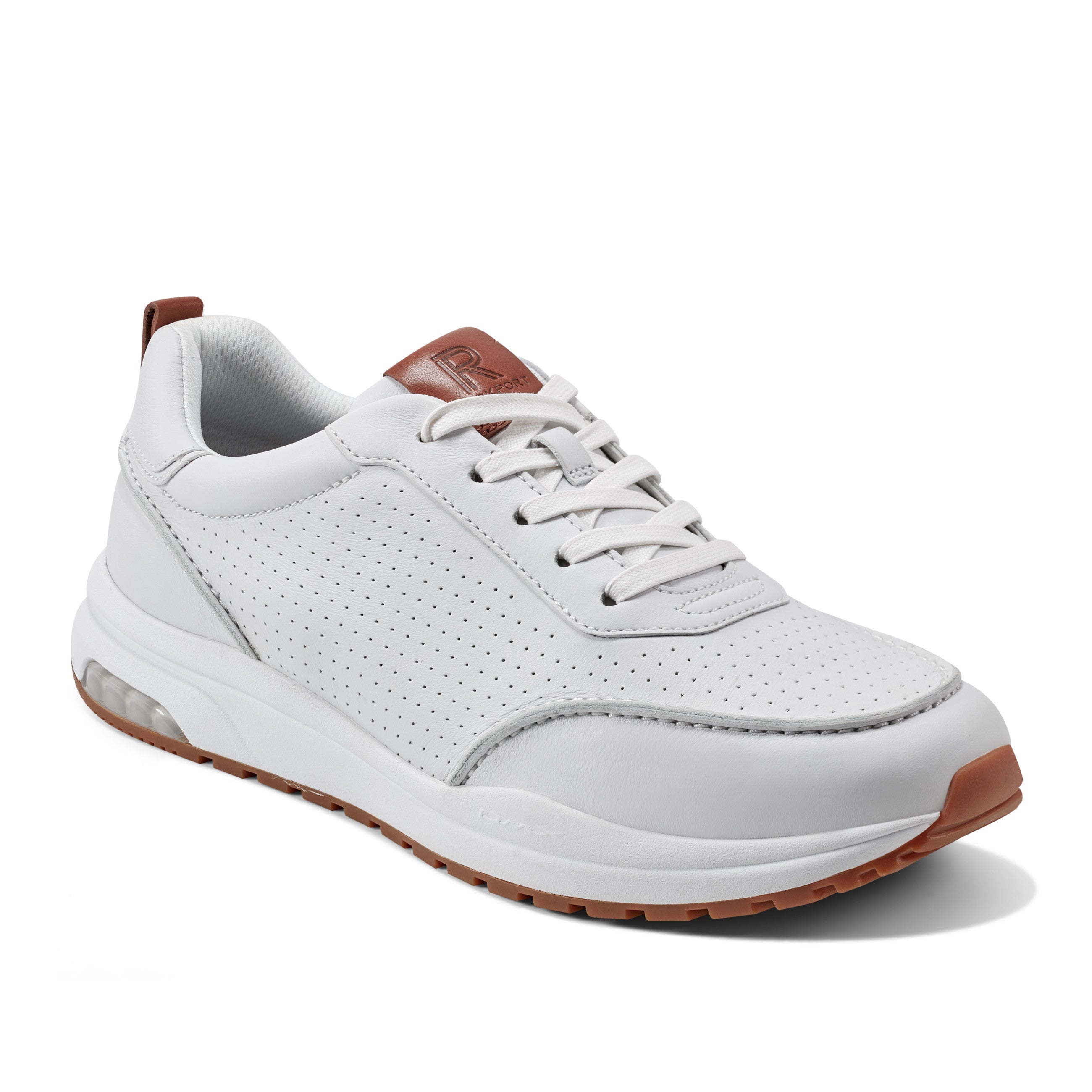 Rockport X Reebok Men's DMX™ Bowen Casual Lace-Up Sneakers - Comfortable Walking Shoes for Men | Breathable & Supportive Athletic Shoes | Perfect for Work, Travel & Everyday Wear