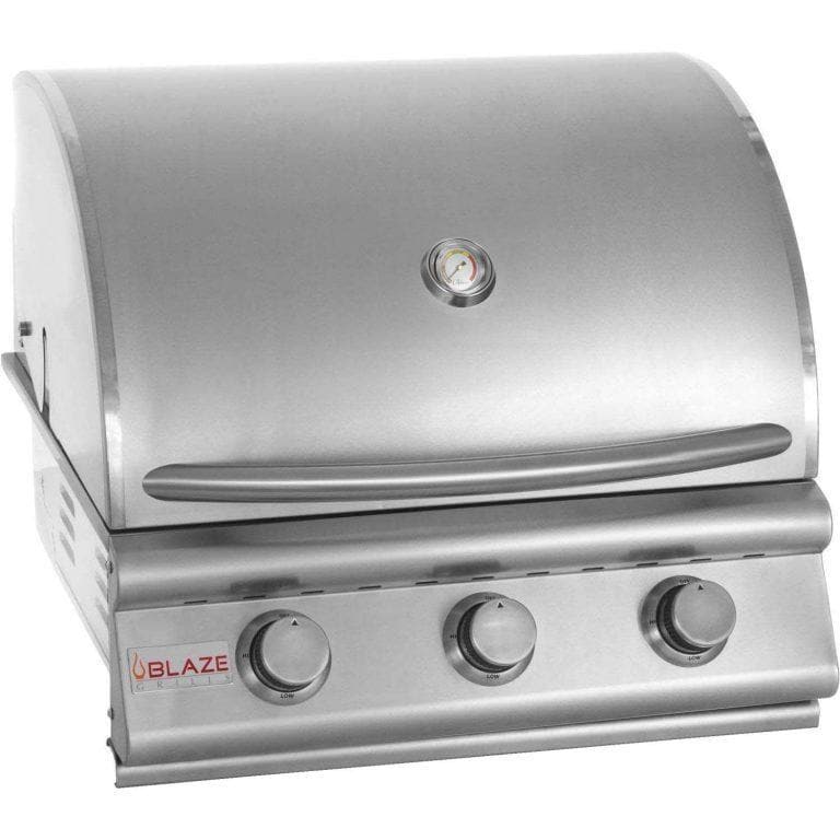 Blaze Prelude LBM 25 3-Burner Built-In Gas Grill - Premium Outdoor Cooking for Patio, Backyard & BBQ Parties