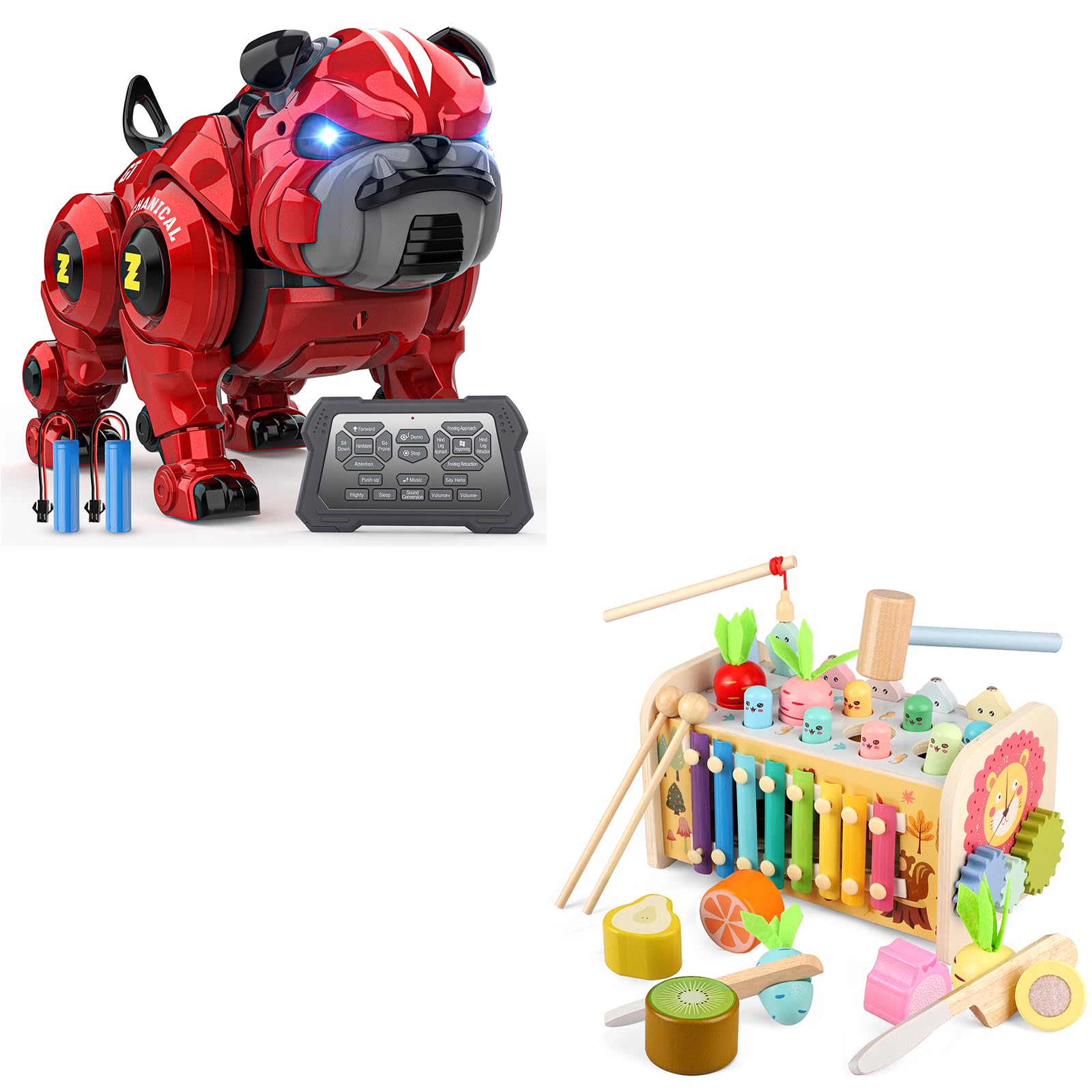 Best Hammering Pounding Toy & Interactive Robot Dog - STEM Learning Gift for Toddlers & Kids | Fun Educational Toy for Early Childhood Development & Pretend Play
