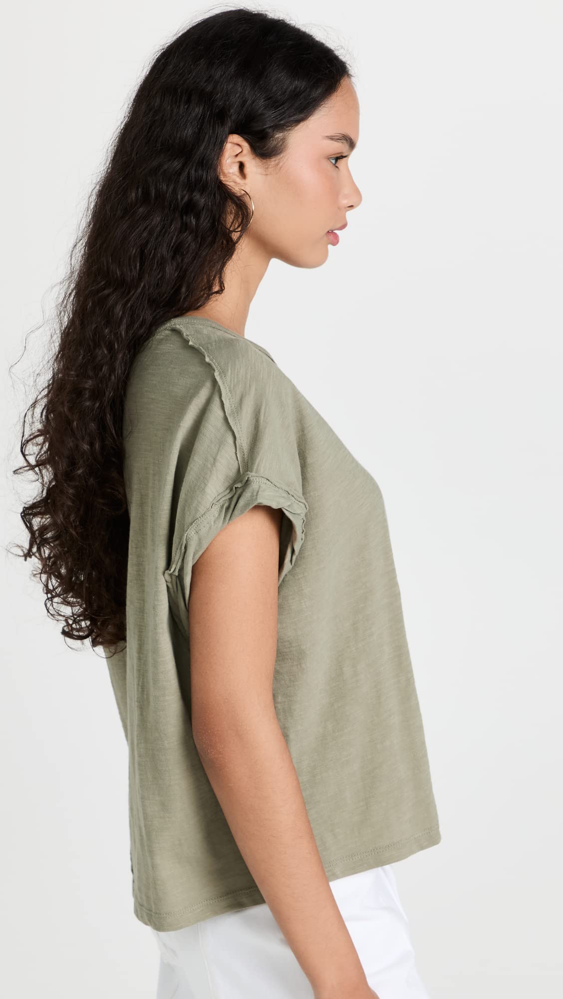 Free People Women's You Rock Tee - Soft Vintage-Inspired Cotton T-Shirt for Casual Wear, Music Festivals & Everyday Outfits