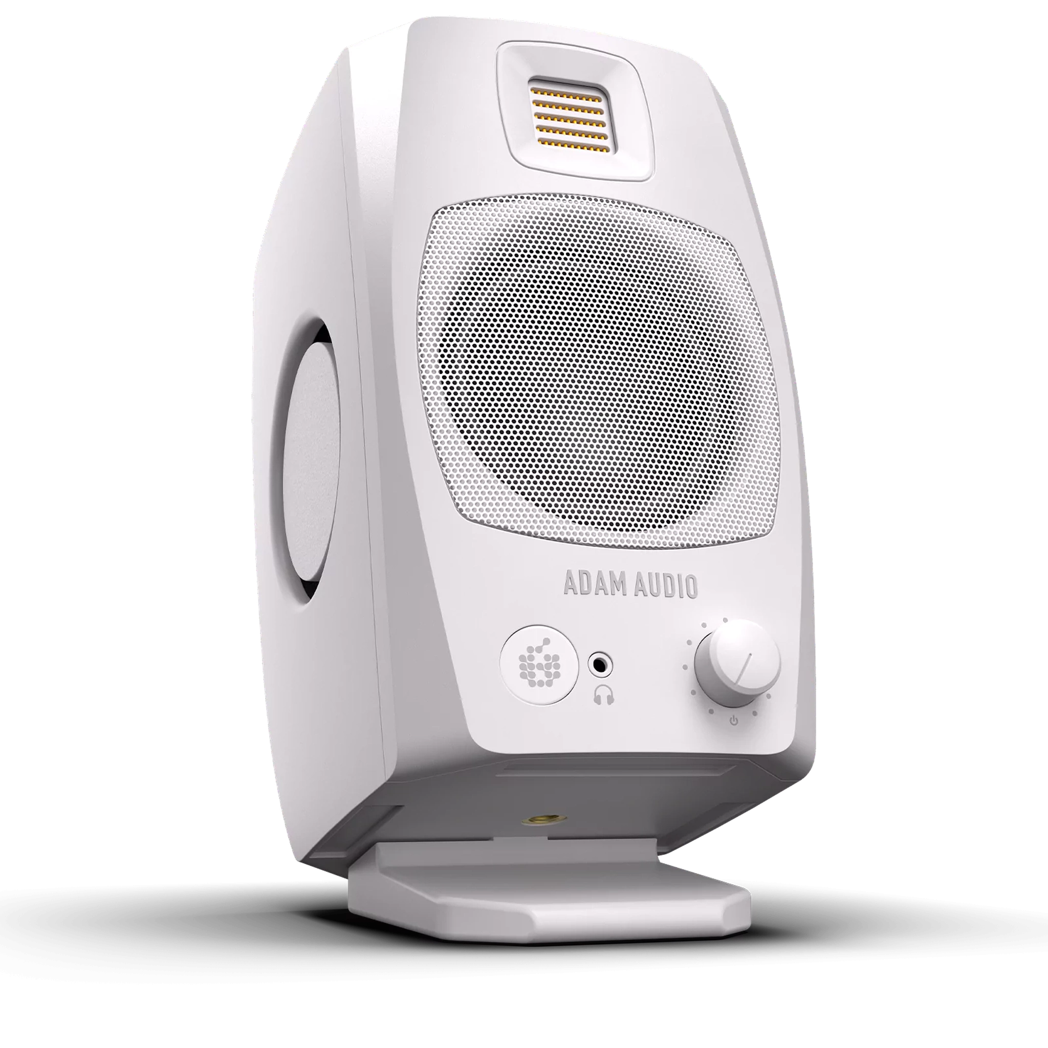 Adam Audio D3V Active Studio Monitor Speakers - White | Professional Desktop Audio System for Music Production, Podcasting & Home Studios