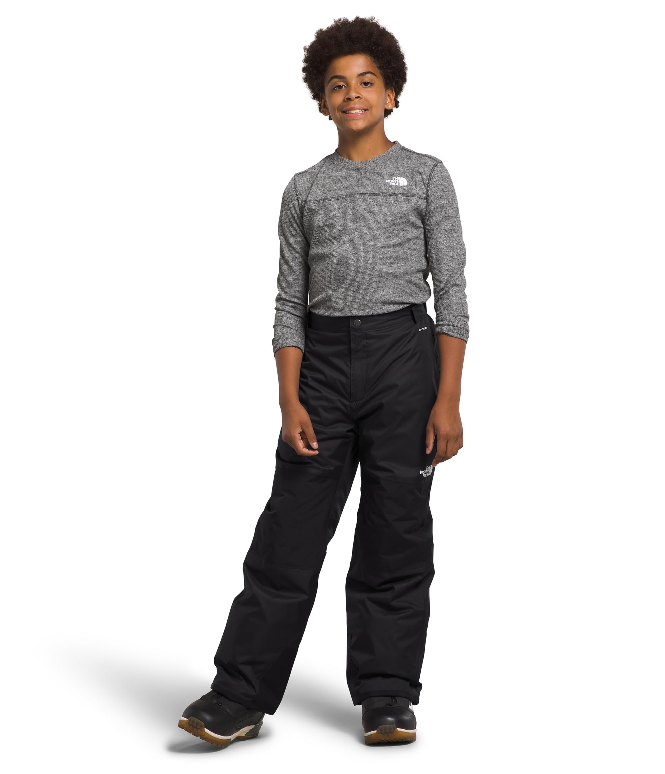 The North Face Boys' Freedom Insulated Winter Snow Pants - TNF Black 3, Small Size - Waterproof & Warm Snowboarding, Skiing & Outdoor Activities