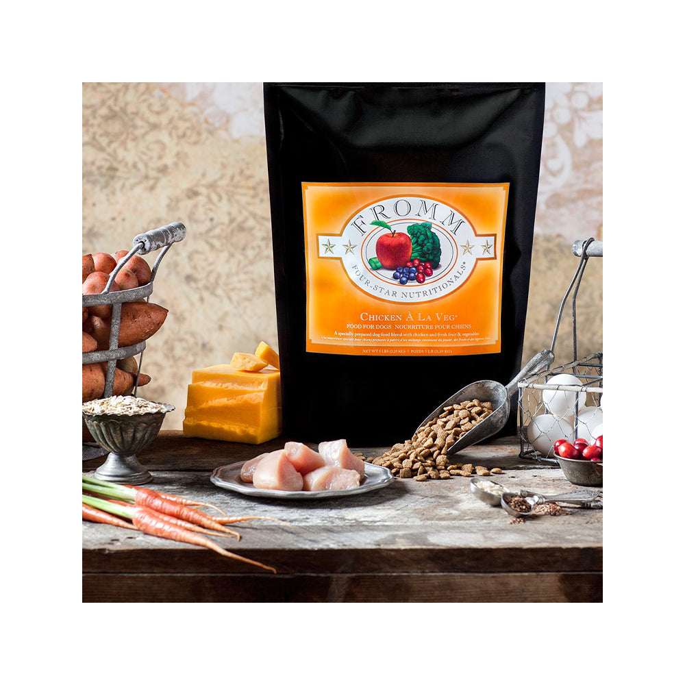 Premium Chicken A La Veg Dry Dog Food - High Protein Grain-Free Recipe for Adult Dogs - Perfect for Active Pets & Training Treats