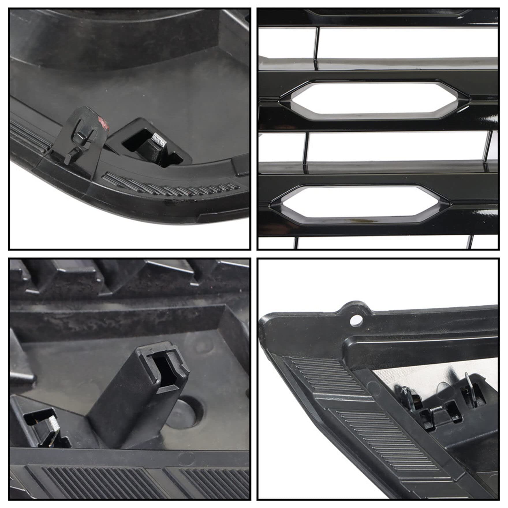 Replacement Front Bumper Upper Grille for 2017-2020 Nissan Pathfinder - Chrome Black Trim (Part #NI1200296) | Durable & Stylish Upgrade for Off-Road & City Driving