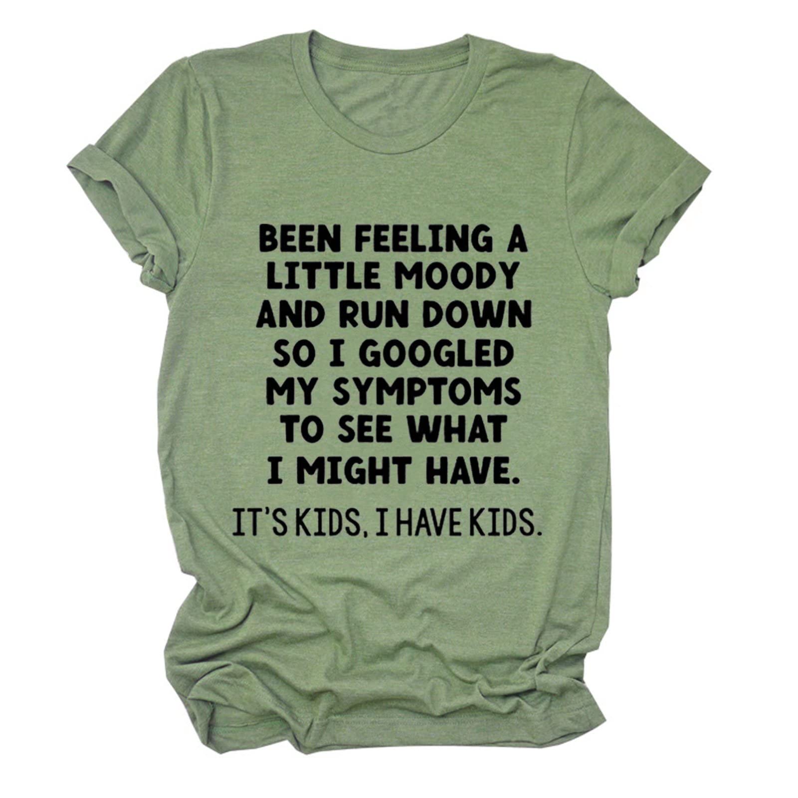 Funny Mama Shirts for Women - Sarcastic Letter Print Short Sleeve T-Shirt | Cute Mom Tees with Kids Theme | Perfect for Mother's Day, Family Outings & Playdates