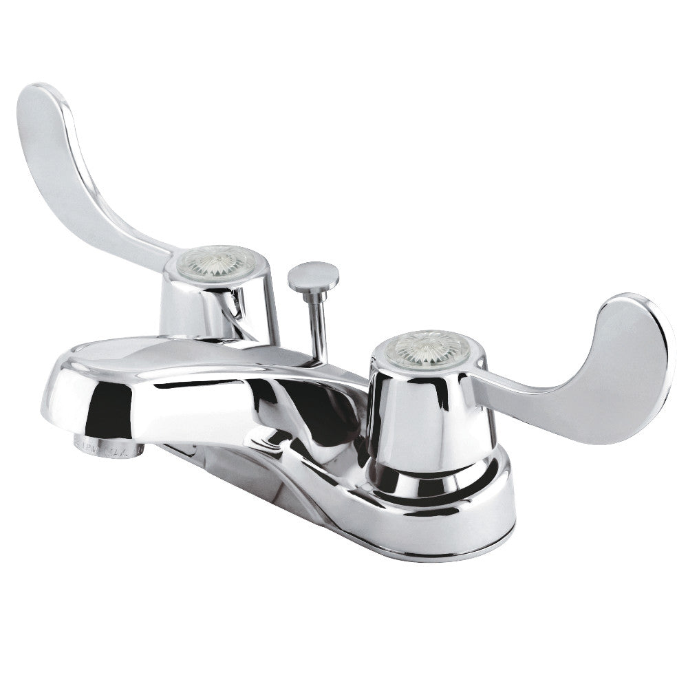 Kingston Brass KB188B 4-Inch Centerset Bathroom Faucet - Chrome Finish, Single Handle, Water-Saving Design for Sink Vanity & Powder Room (Perfect for Small Bathrooms & Guest Baths)