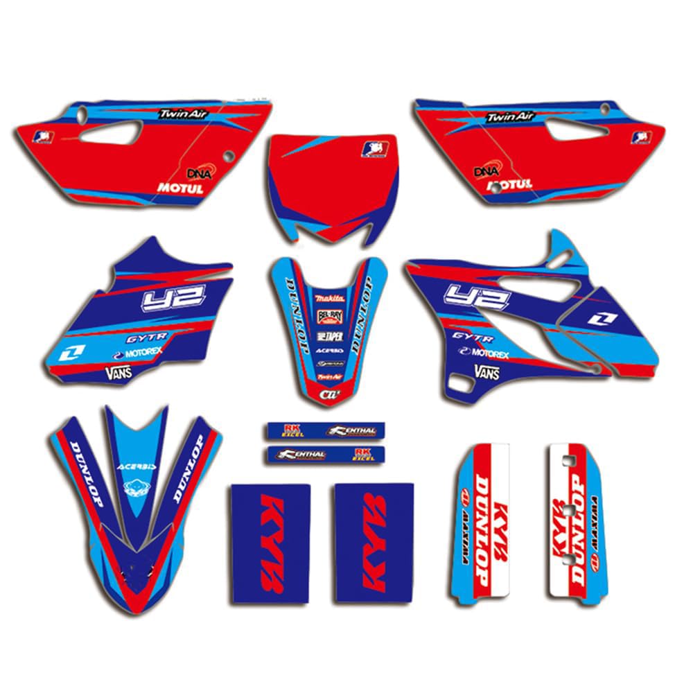 High-Quality Graphics Kit Stickers Decals for Yamaha YZ85 (2015-2021) - Durable Vinyl Motocross Decoration for Dirt Bike Racing & Off-Road Adventures