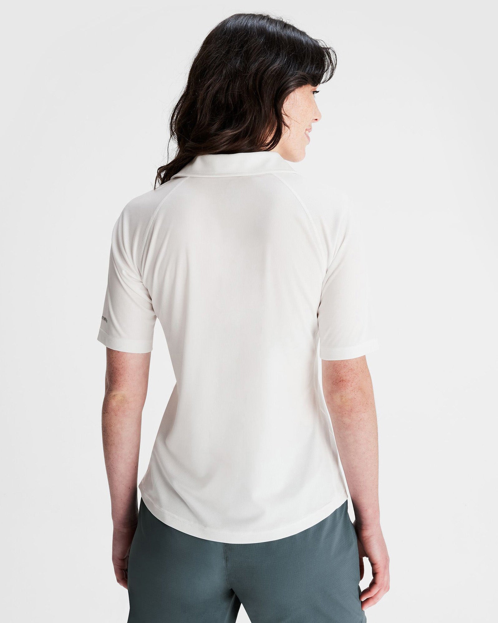 Women's SUN Stopper LT Polo Shirt - UPF 50+ Sun Protection, Moisture-Wicking & Breathable White Golf Shirt for Outdoor Sports & Summer Activities