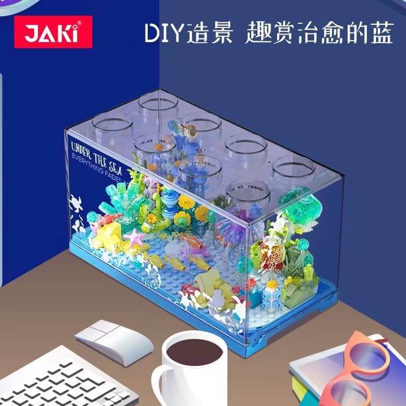 JAKI JK8351 Under The Sea Mechanical Gaming Keyboard - Blue Switch, RGB Backlit, Water-Resistant Design for PC Gamers & Typists | Perfect for Gaming Setups, Office Work & Late-Night Typing Sessions
