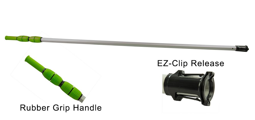 **Aqua Select Pool Cleaning & Maintenance Kit with EZ-Clip 7'-21' Telescopic Pole & Brush – for Inground & Above Ground Pools – Perfect for Weekly Cleaning & Algae Removal**