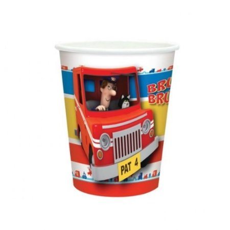 Postman Pat Themed Party Cups - Set of 8 Colorful Drinking Cups for Kids Birthday Celebrations, Baby Showers & Themed Events