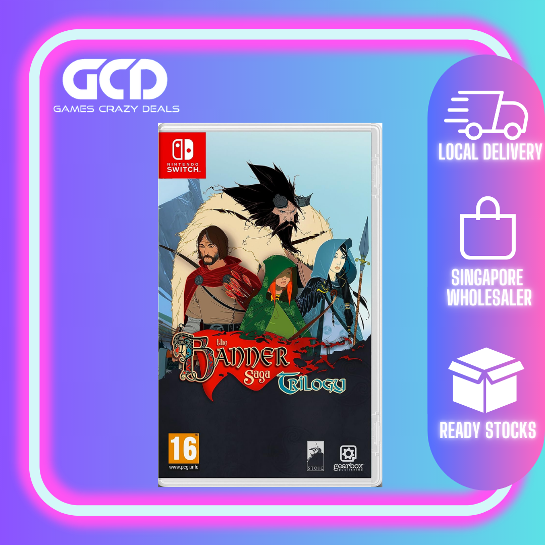 Nintendo Switch The Banner Saga Trilogy Digital Download Code - Epic Viking RPG Adventure for Home & Travel Gaming